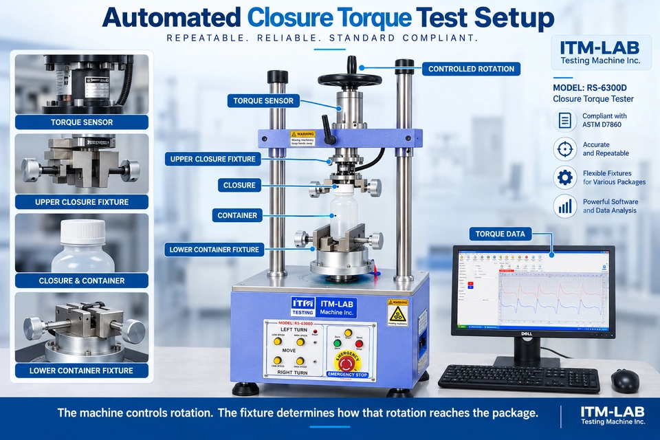 ITM-LAB RS-6300D automated closure torque tester